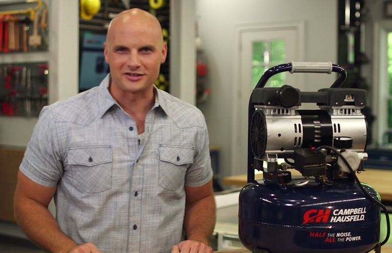 Chip Wade Reviews the Campbell Hausfeld Quiet Air Compressor